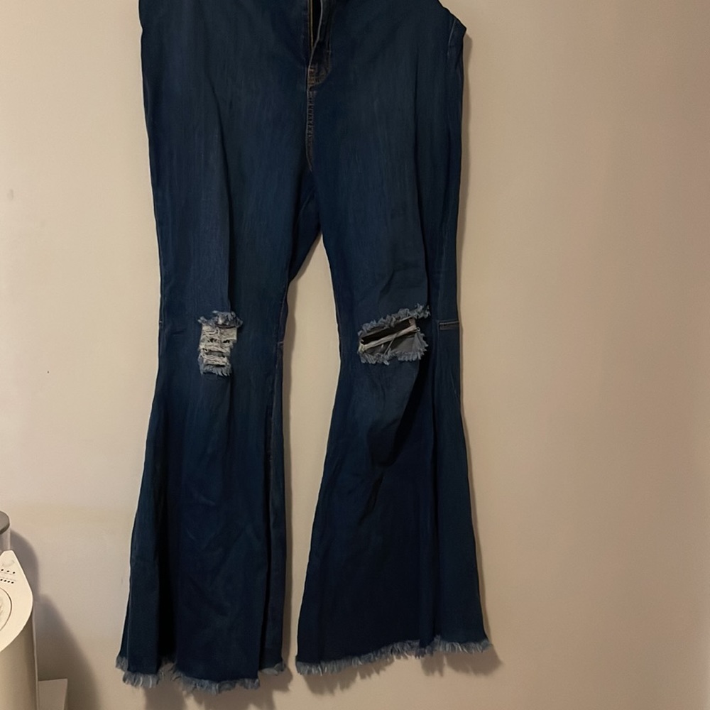 Plus size bell bottom jeans